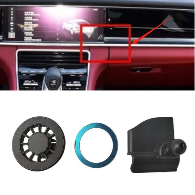 Magnetische Handyhalterung aus ABS-Kunststoff für Porsche Panamera (Modelljahre 2017-2023) - Bild 1
