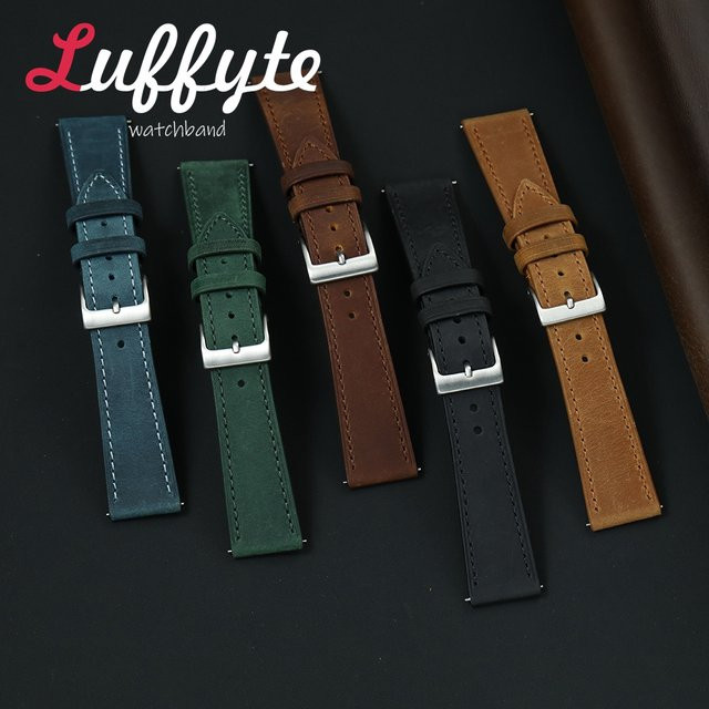 luffyte Uhrenarmband Rindsleder, Herren, Vintage - Bild 1