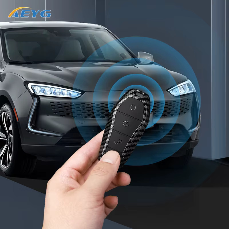 Carbon Faser Schlüsselhülle für BYD Atto 3, Han EV und Dolphin in Schwarz - Bild 6