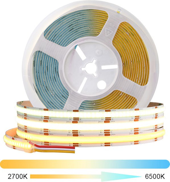 COXO CCT COB LED-Streifen, dimmbar, weiß, 240 cm - Bild 1