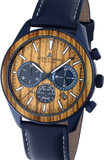 Jacques Lemans Chronograph, Solar, Edelstahl, 44 mm, Herren - Bild 1