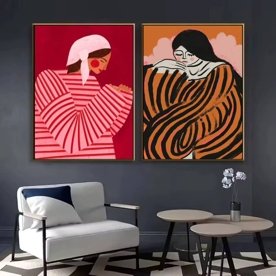 Modernes Poster S-Sofia Lind Art von Einfachheit in Multicolor als Wandkunst für dein Zuhause oder Büro - Bild 5
