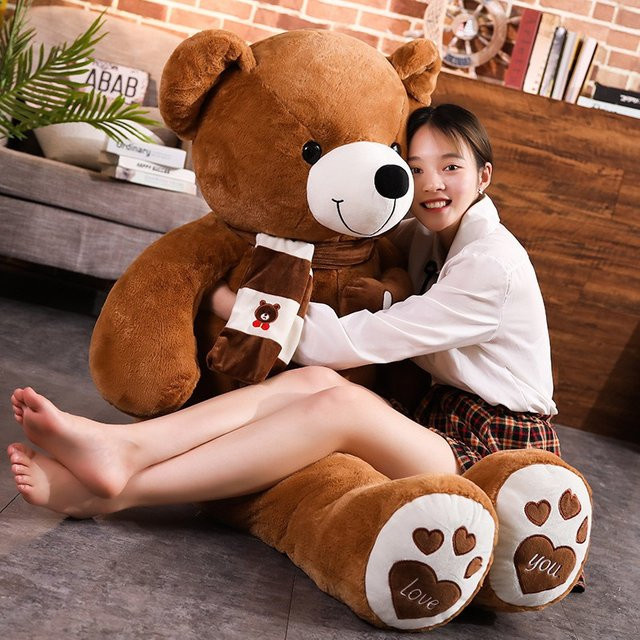 Gegemuchen Teddybär mit Schal, Kuscheltiere, Plüsch Spielzeug, Bunt / Mehrfarbig - Bild 1