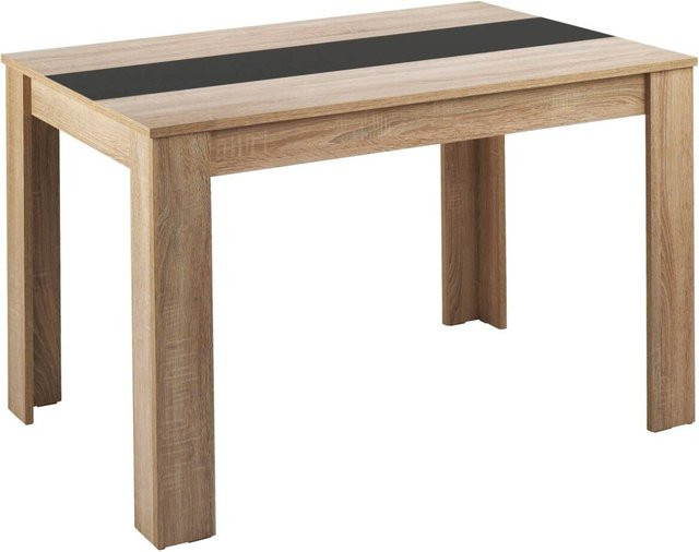 byLIVING Esstisch NORI modern in Eiche mit schwarzem Gestell, B/T/H: 140 x 80 x 75 cm - Bild 2