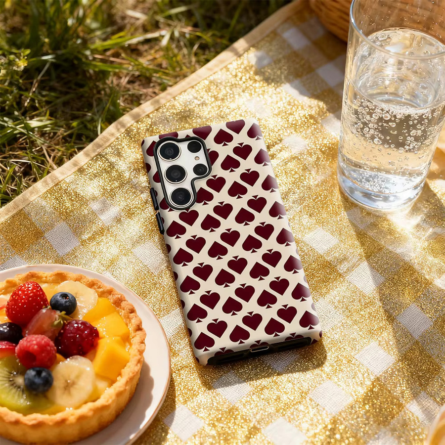 Glänzende Handyhülle mit Poker-Muster für Samsung Galaxy S25 Ultra, S24 und S23 Ultra Plus in Multicolour - Bild 5