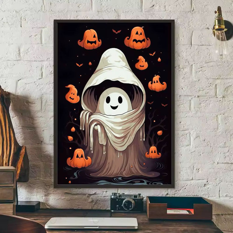 Wasserdichtes Halloween Geister Poster als klebrige Wandkunst für dein Zuhause in Mehrfarbig - Bild 6