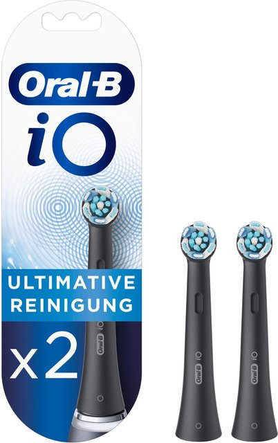 Oral-B iO Ultimative Reinigung Aufsteckbürsten, schwarz, 2 Stück - Bild 1