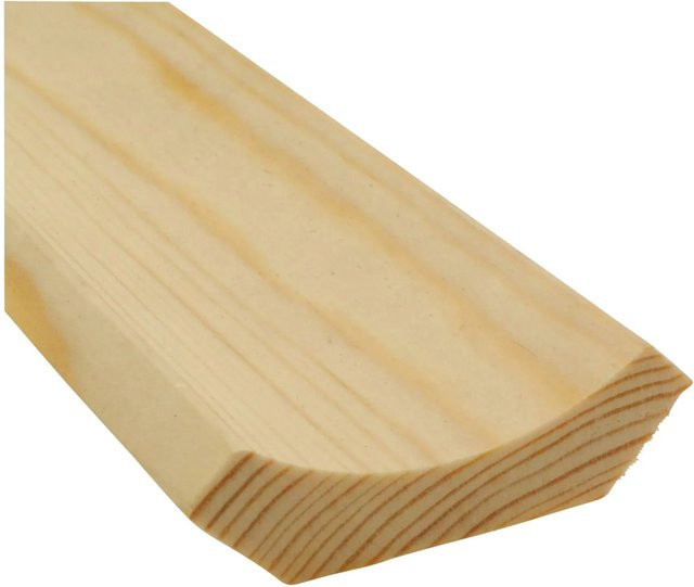 Hohlkehlleiste Döllken Profiles aus Kiefer Massivholz in Beige und Braun, B/H: 8 x 8 mm, Länge: 900 mm - Bild 1
