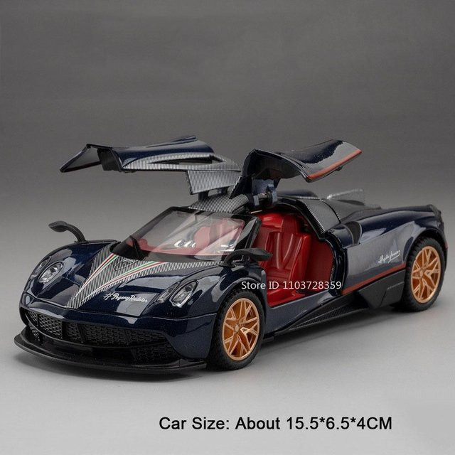 Linyi toy car Pagani Huayra Bc Supercar, Spielzeugmodell, 1:32, mit Licht und Sound, ab 14 Jahren - Bild 1