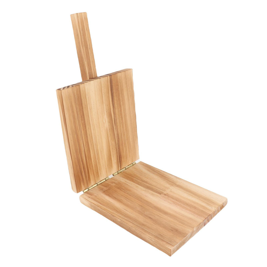 CosyHome Tortillapresse aus Holz mit rutschfestem Holzgriff in Braun - Bild 2