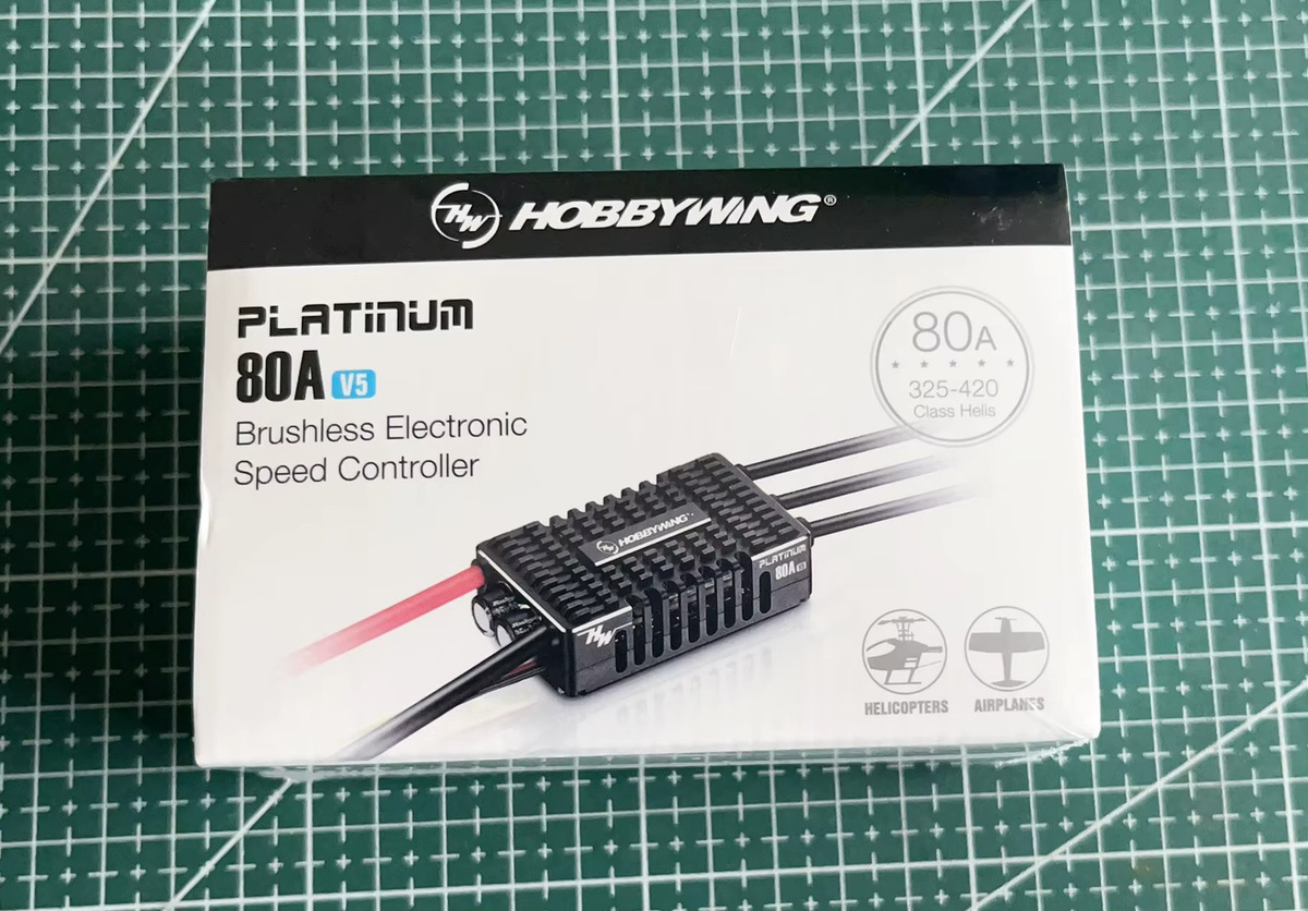 Hobbywing Platin V5 bürstenloser ESC für RC Elektro Hubschrauber, Schwarz - Bild 3