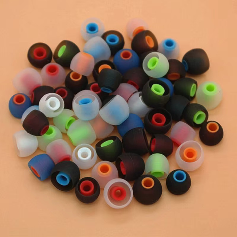 DECDEAL 12 Stück Silikon In-Ear Kopfhörer-Ohrstöpsel 3,8mm Zweifarbige Ohrpolster 6 Paar Multicolour - Bild 3
