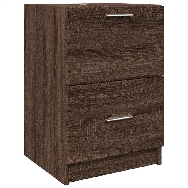 vidaXL Waschbeckenunterschrank in Eiche-Optik, Braun, B/T/H: 40 x 37 x 59 cm - Bild 1