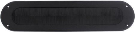 Intersteel Zugluftstopper aus Edelstahl in Schwarz, B/H/T: 34 x 80 x 0,7 cm - Bild 1