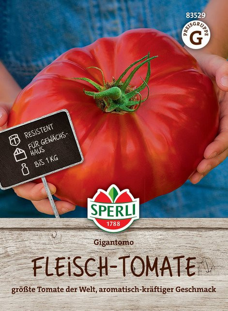 SPERLI Fleischtomaten-Samen Gigantomo F1 rote Gemüsesamen - Bild 1