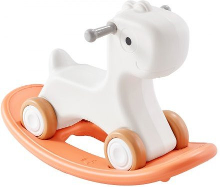 VEVOR Rocking Horse 3 in 1 Schaukelpferd mit Balance Board, Rot - Bild 1