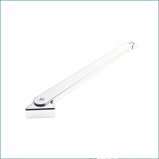 AICA Wandhalterung Diagonal für Duschkabine und Glaswand, Chrom Glänzend, 50 cm, für 6-8 mm Glasstärke - Bild 1