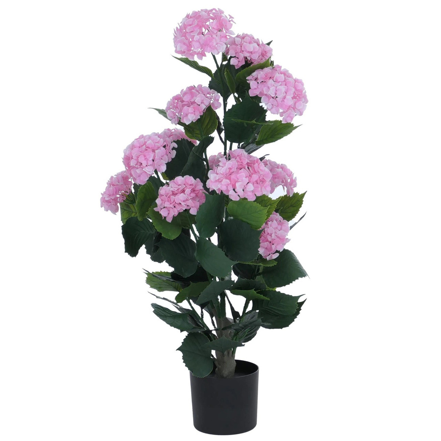 Künstliche Hortensie MCW Rosa, Dekopflanze aus Polyethylen, Höhe: 90 cm, Breite: 50 cm, Tiefe: 50 cm - Bild 3