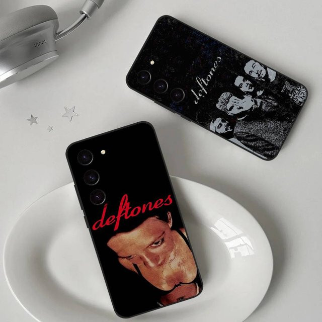 Handyhülle Band Deftones Soft Cover für Samsung Galaxy S21 S22 S23 S24 S25 S26 Ultra FE Plus 5G A52S in Schwarz - Bild 1