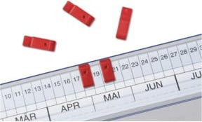 Eichner Signal-Aufstecker für die Serie VISIMAP in Rot - Bild 1