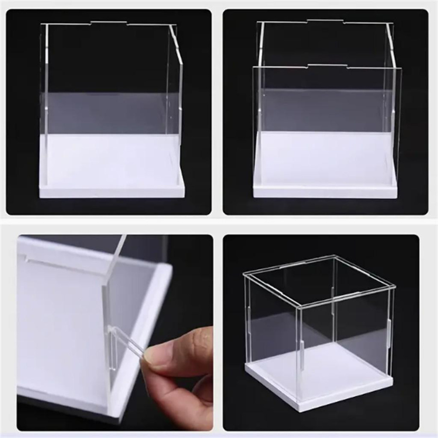 Whosee Acryl-Displaybox transparente Vitrine zur staubgeschützten Desktop-Aufbewahrung B/T/H: 10 x 10 x 10 cm - Bild 5