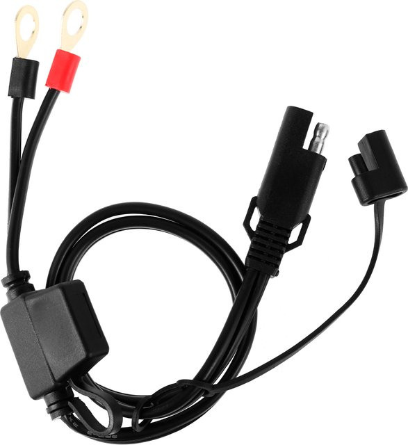 everso SAE zu Ring Terminal Verlängerungskabel für Motorrad Batterie und Ladegerät, Schwarz - Bild 1