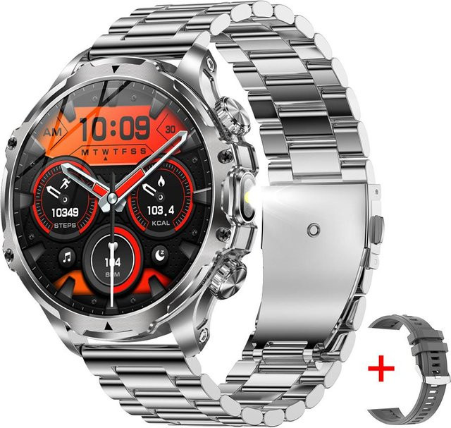 MEVADEN Smartwatch, Edelstahl, Silber, Herren - Bild 1
