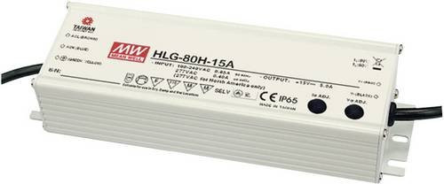 Mean Well MW HLG-80H-48A LED-Treiber, weißer LED-Trafo mit 82W, 48V/DC und IP65 Schutzklasse - Bild 1