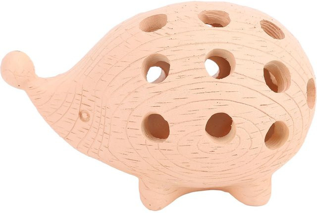 OutsideWorld Stifthalter Igel aus Holz und Harz in Beige als dekoratives Schreibtisch-Organizer für dein Büro oder Zuhause - Bild 1