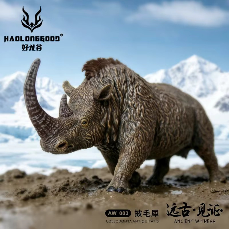 HaolongGood Woolly Rhino Modellfigur im Maßstab 1/35 aus Kunststoff für die Schreibtischdekoration - Bild 2