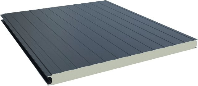 Smart Cover Solution Sandwichplatte Wand Anthrazit B/H/T: 250 x 100 x 4 cm - Bild 1