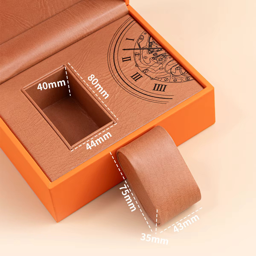 Uhrenbox PU-Leder, quadratisch, Unisex - Bild 3