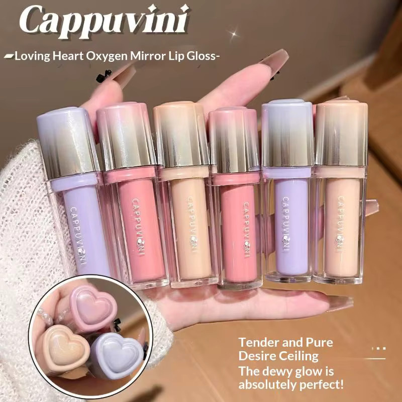Cappuvini Wasserlicht-Spiegel-Lipgloss, Jelly-Lippenstift - Bild 2