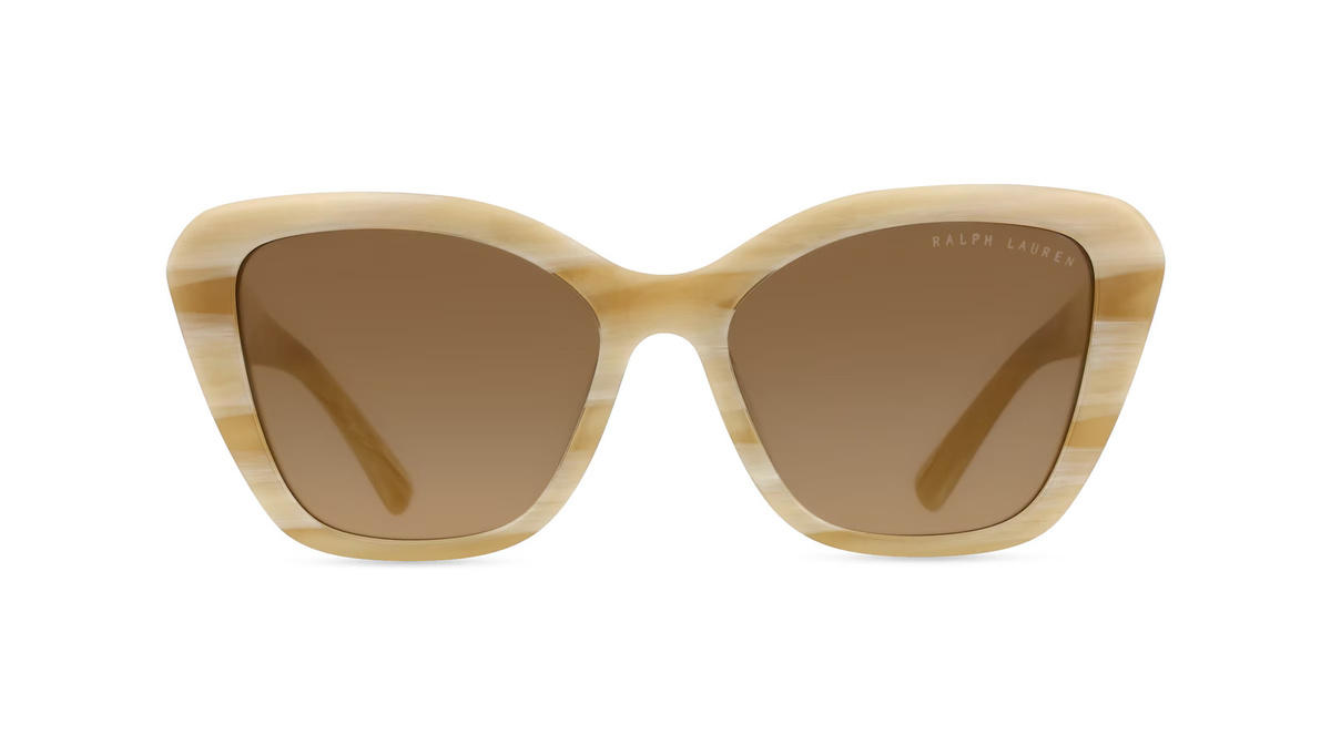 Polo by Ralph Lauren RL8216U Sonnenbrille Butterfly, Vollrand, Acetat, beige, Damen - Bild 1