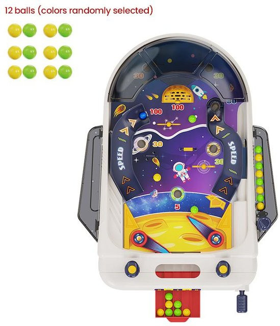 Linyi toy car Weltraum-Flippertisch-Brettspiel, Familienspiel, ab 3 Jahre, Blau - Bild 1