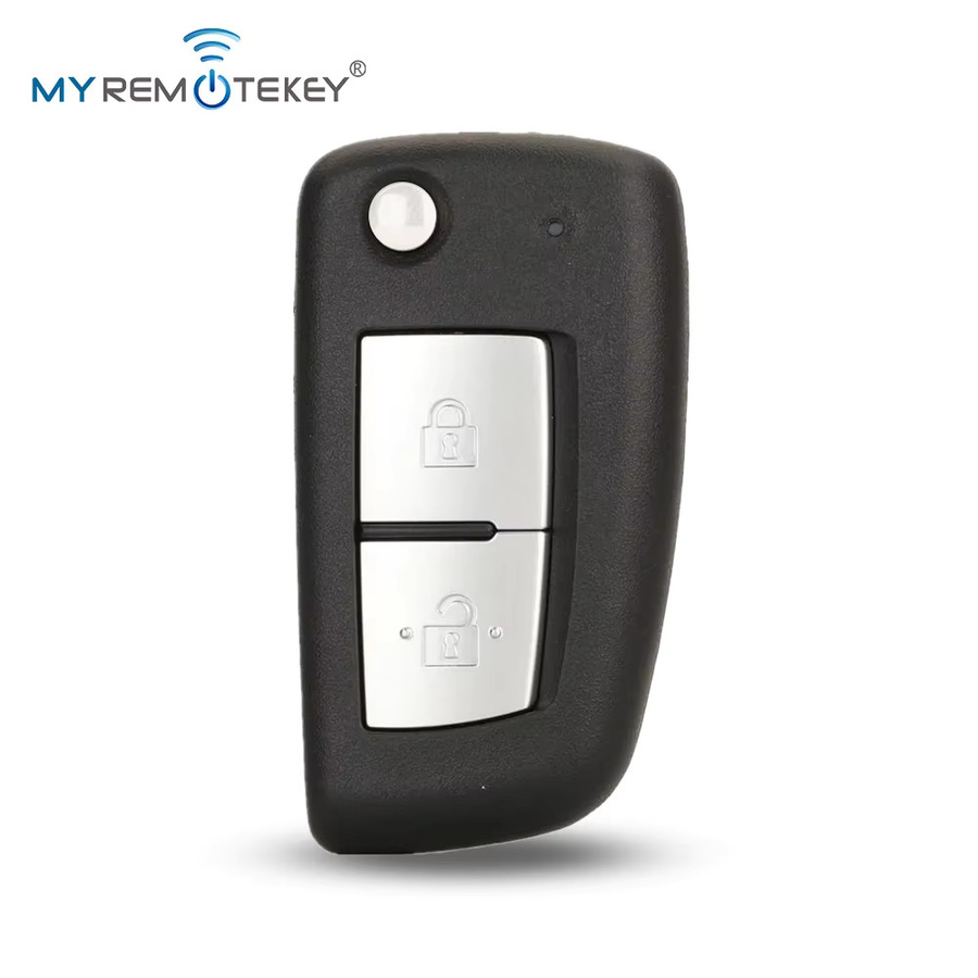 REMTEKEY Klappschlüsselgehäuse-Kombination in Schwarz für Nissan Rogue, Qashqai, X-Trail, Sentra, Altima, Armada und Infiniti mit 2/3/4 Tasten - Bild 2