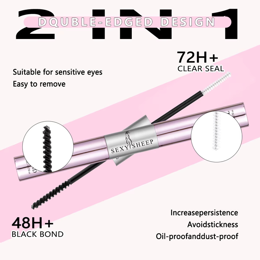 SEXYSHEEP Bond & Seal Wimpernkleber, 2-in-1, wasserfest, Unisex - Bild 1