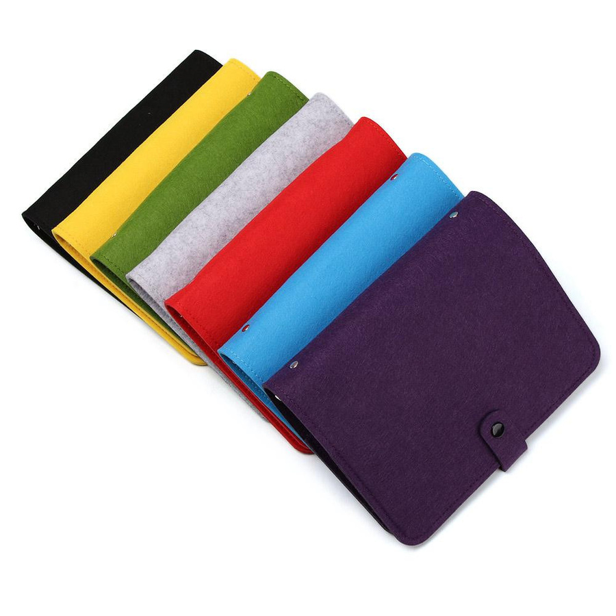 Buntes Filz Notizbuch mit Ringordner von JTRkanago, Tragbares Tagebuch in Multicolour - Bild 5