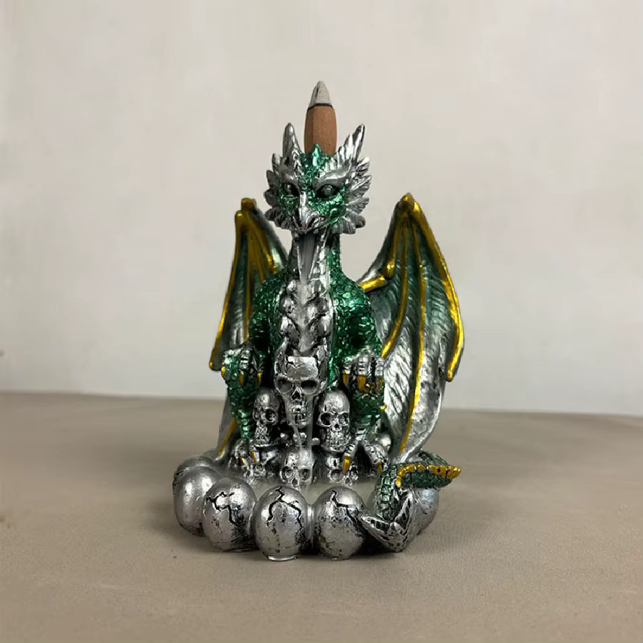 Battle Dragon Resin Reflux Weihrauchbrenner in Multicolour für Yoga und Dekoration - Bild 2