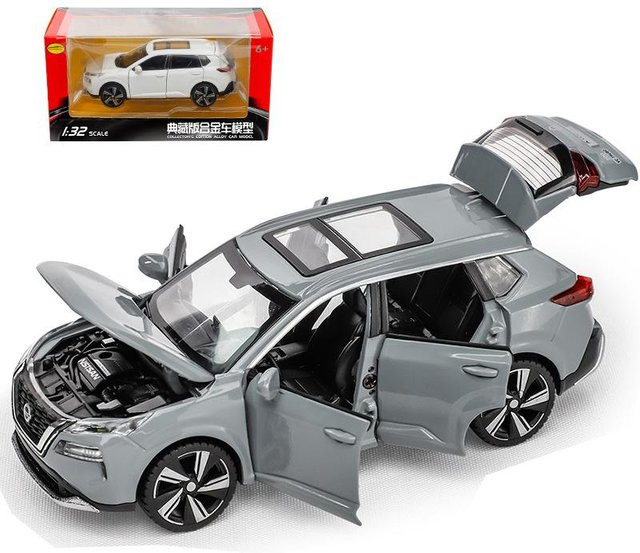 Fourall- Model Cars Nissan X-Trail SUV, Spielzeugauto, 1:32, grau, mit Sound & Licht, ab 6 Jahren - Bild 1