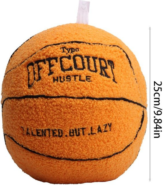 Binchi Fitness Offcourt Basketball Plüschkissen, Plüschtier, ab 3 Jahren - Bild 1