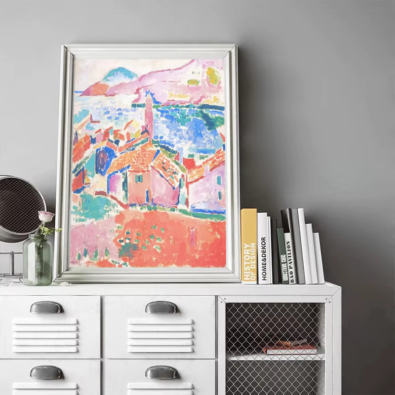 Henri Matisse Kunstdruck Leinwandgemälde Potdemiel Abstrakte Farbenfrohe Landschaft Wandkunst Multicolor - Bild 2