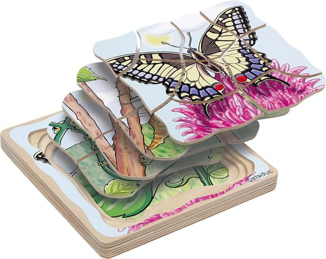 Beleduc Lagen-Puzzle Schmetterling, ab 4 Jahre - Bild 1