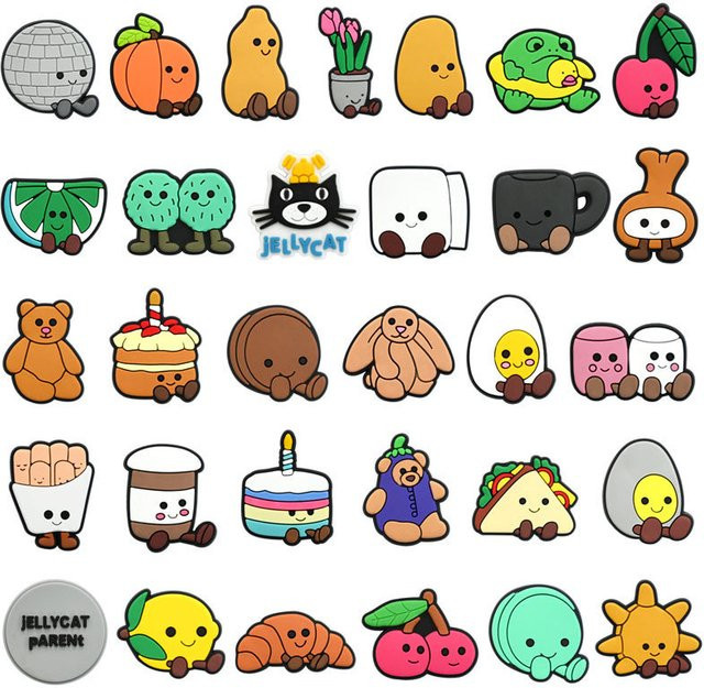 31 Stück Charms Essen Obst Cartoon, Kinder - Bild 1