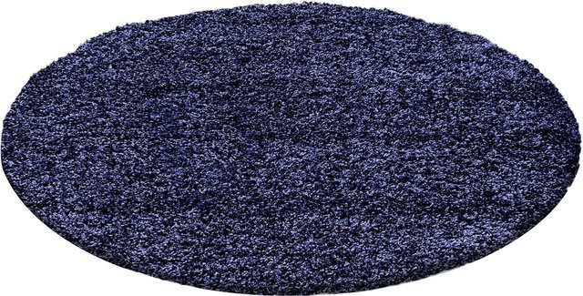 Kadima Design Hochflor Teppich RHEIN in Blau, rund, Durchmesser: 200 cm - Bild 1