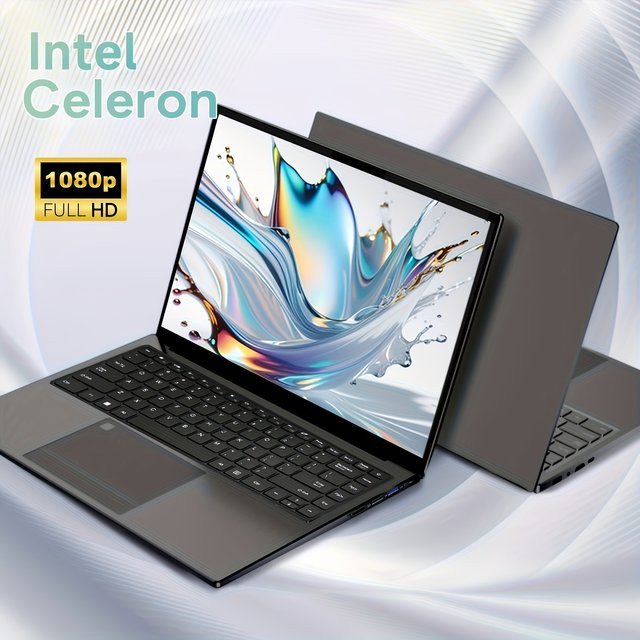 SUXI Laptop mit Intel Celeron Prozessor, 256 GB Speicher, Grau - Bild 1