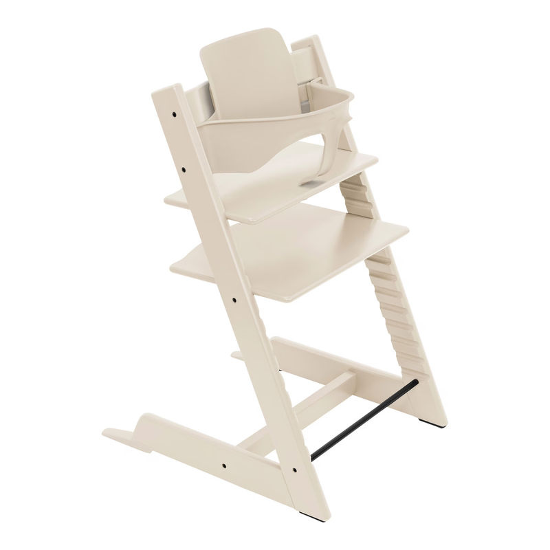 Stokke Tripp Trapp Treppenhochstuhl Bundle mit Newbornset und Babyset in Grey/Beige - Bild 2
