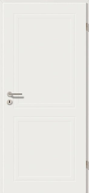 GetaDoor Zimmertür Brillant Contour Typ 7102 Weiß DIN Rechts, Höhe: 198,5 cm, Breite: 73,5 cm - Bild 1