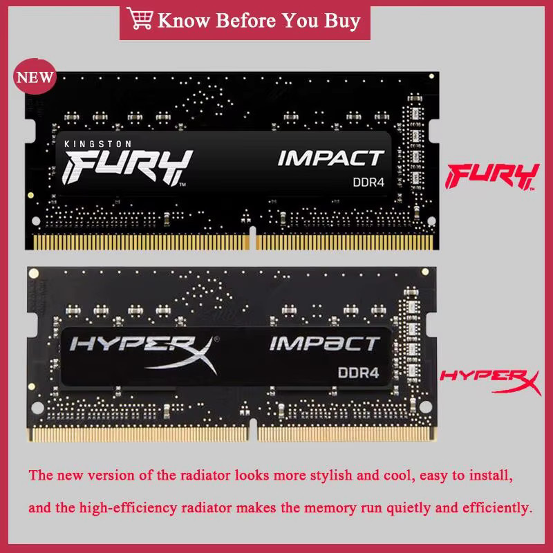 Kingston FURY Impact DDR4 SODIMM Laptop Arbeitsspeicher in Schwarz - Bild 2