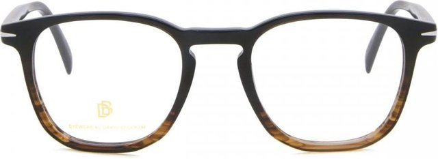 David Beckham S Db 1050 Ex4 Korrektionsbrille, Herren, Vollrand, Panto, Acetat, Faded Brown Tortoise/Black - Bild 1